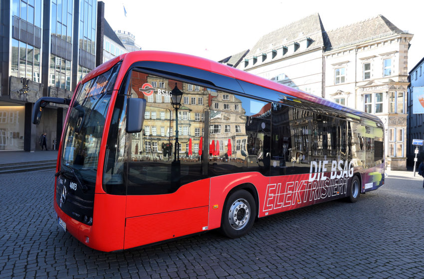  Fünf eCitaro rollen durch Bremen
