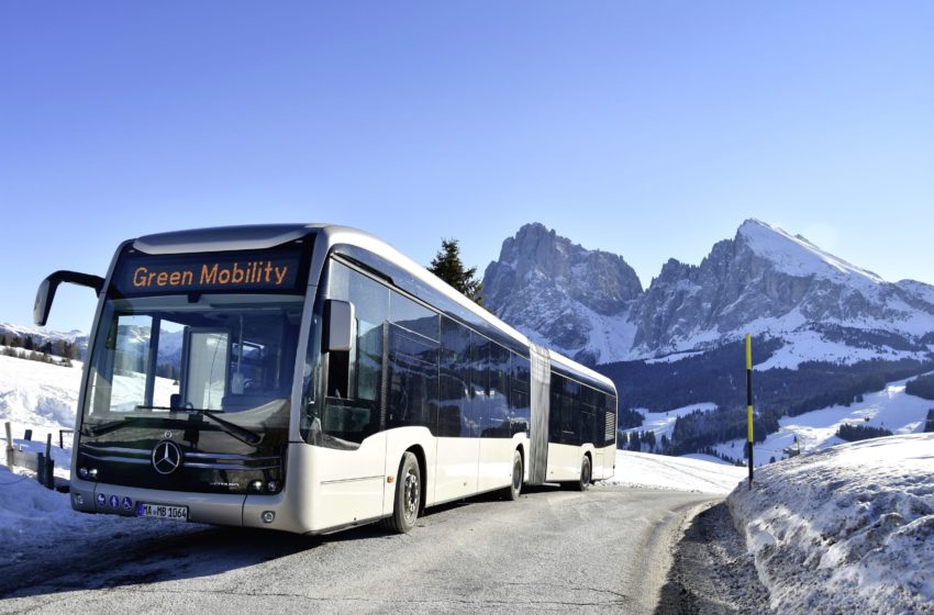  Daimler testet eCitaro G in den Hochalpen