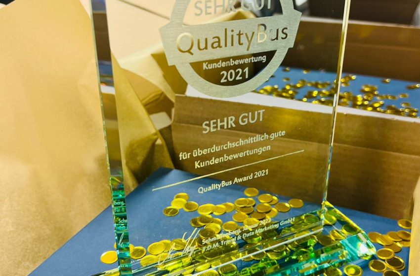  QualityBus Award 2021 an elf Busreiseveranstalter vergeben