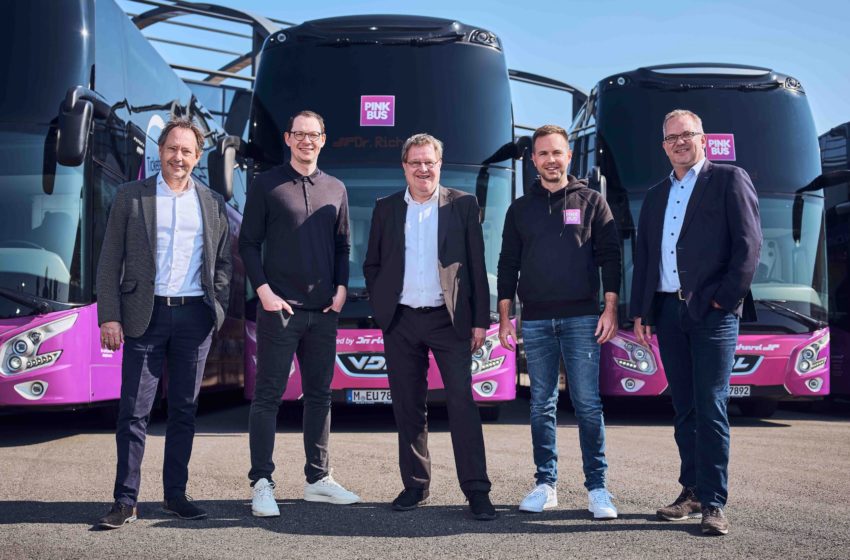  Pinkbus startet ab 1. April Strecke München – Zürich