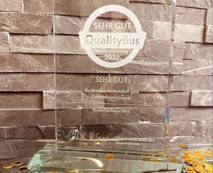  Der QualityBus Award 2022 ging an…