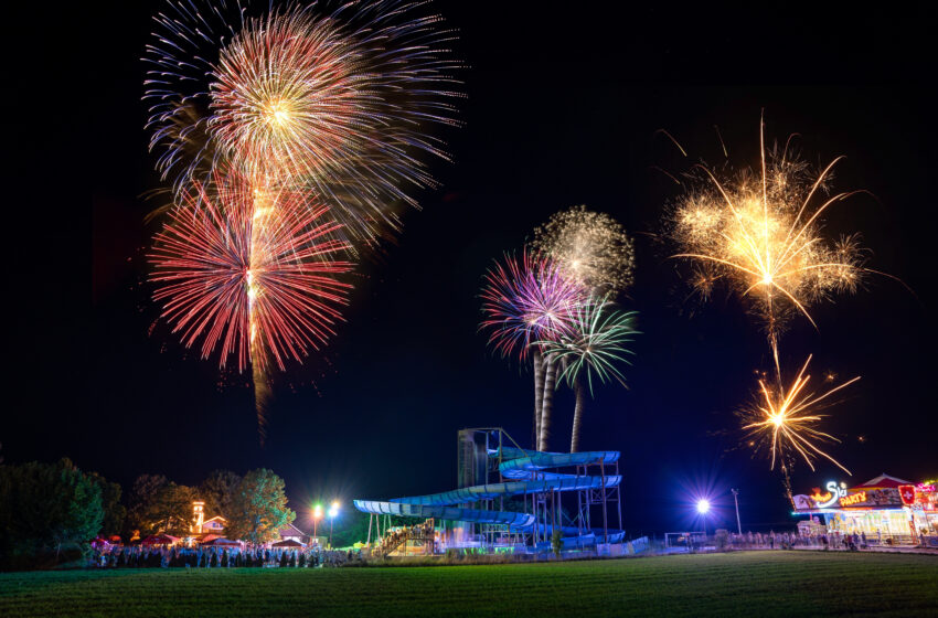 Skyline Park bei Nacht steigt am 14. August 2024