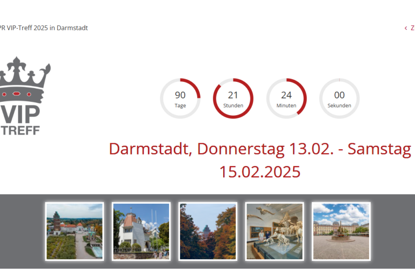  VPR VIP-Treff 2025: Anmeldung jetzt möglich