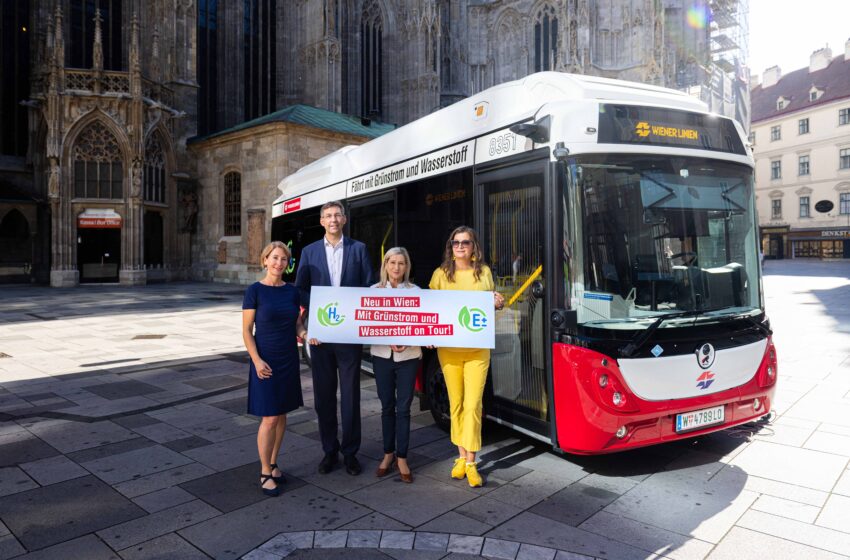 Wien: Emissionsfreie Wasserstoff-E-Busflotte fährt los 