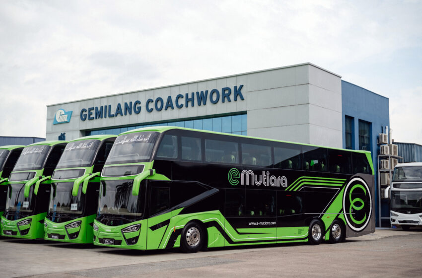  Malaysia: Gemilang baut 67 Busse auf MAN-Chassis