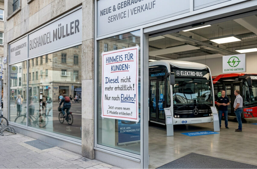  Ab 2035 baut kein Hersteller mehr den neuen Diesel-Stadtbus – die Antriebswende setzt diesmal beim Produzenten an